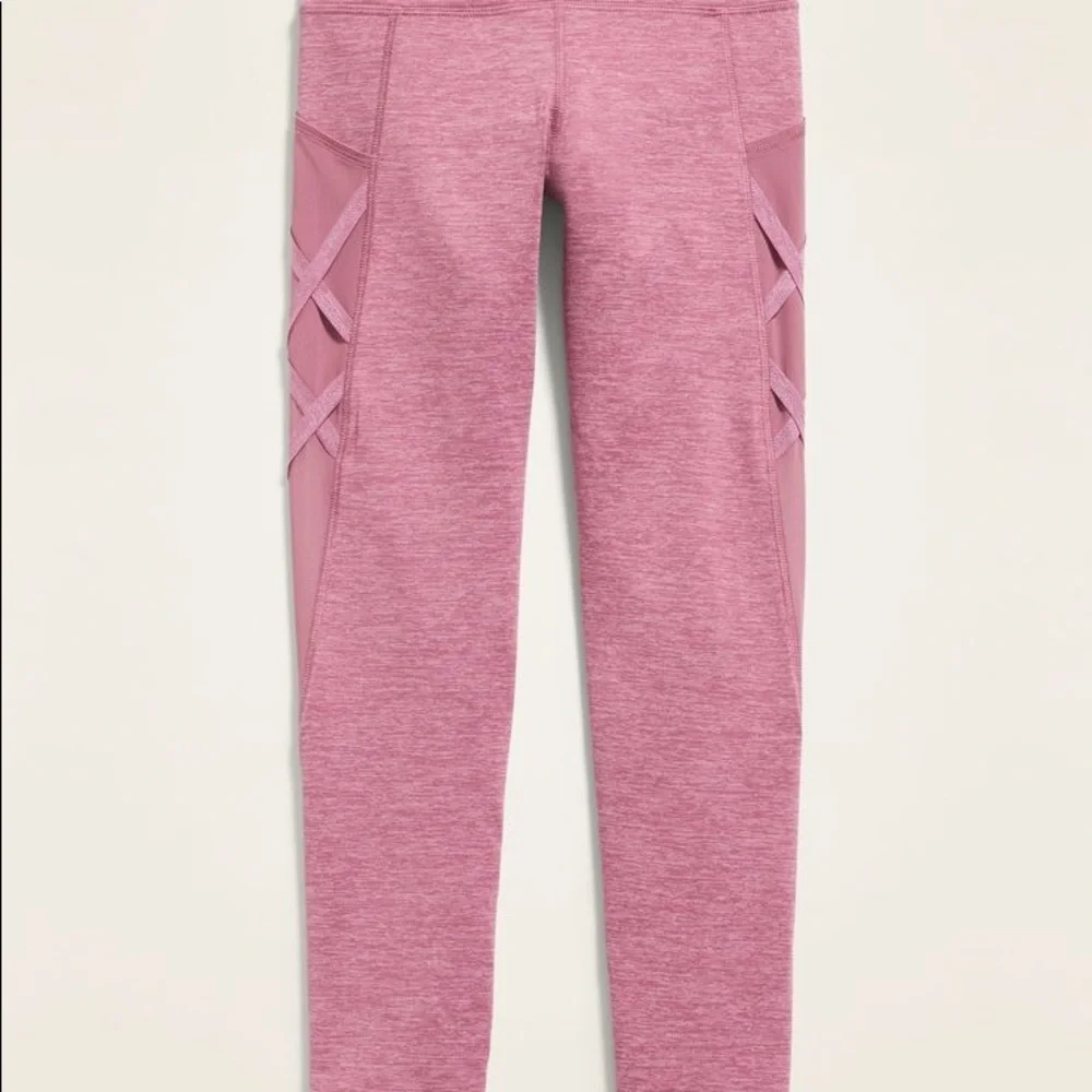 2/$20: Rosebloom Mesh Lattice Leggings for Girls